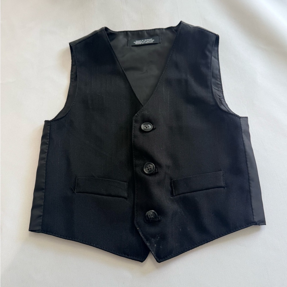 Van Heusen Baby Boys 4-pc. Suit Set in black/burgundy size 24M… NWOT - Picture 4 of 15